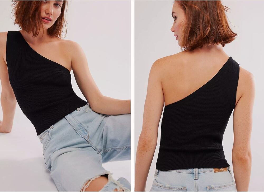 NWOT Free People Intimately Free People Good Taste Tank in Black Women's sz. S